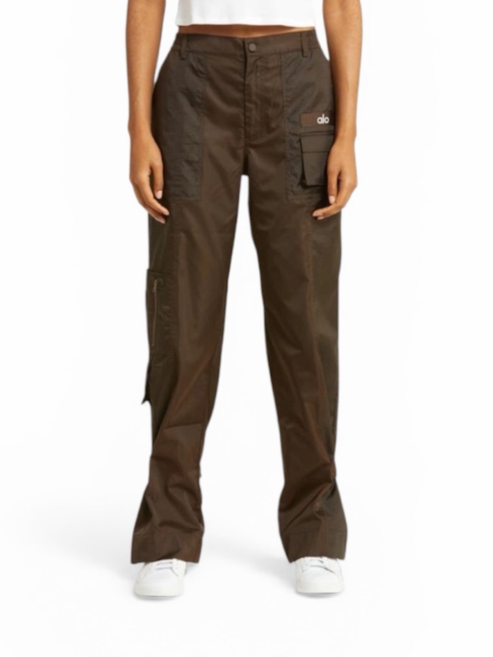 ALO Yoga Blaze Trouser Pants in Brown Size M Like New
